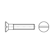 Винт с потайной головкой, класс точности В ГОСТ 10339-80 - 2 Винт с потайной головкой, класс точности В ГОСТ 10339-80 - фото - 2
