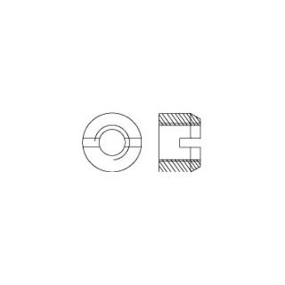 Гайка круглая со шлицем на торце, класс точности В ГОСТ 10657-80 - фото - 2